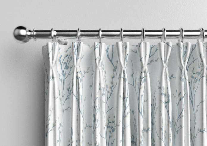 Laura Ashley Pussy Willow, Off White/Seaspray - Made to Measure Curtains - Image 10